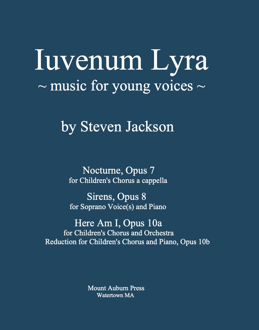 cover image for IUVENUM LYRA - Music for Young Voices