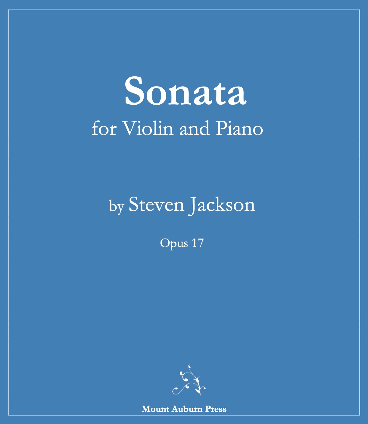 cover image for Sonata for Violin and Piano, op. 17